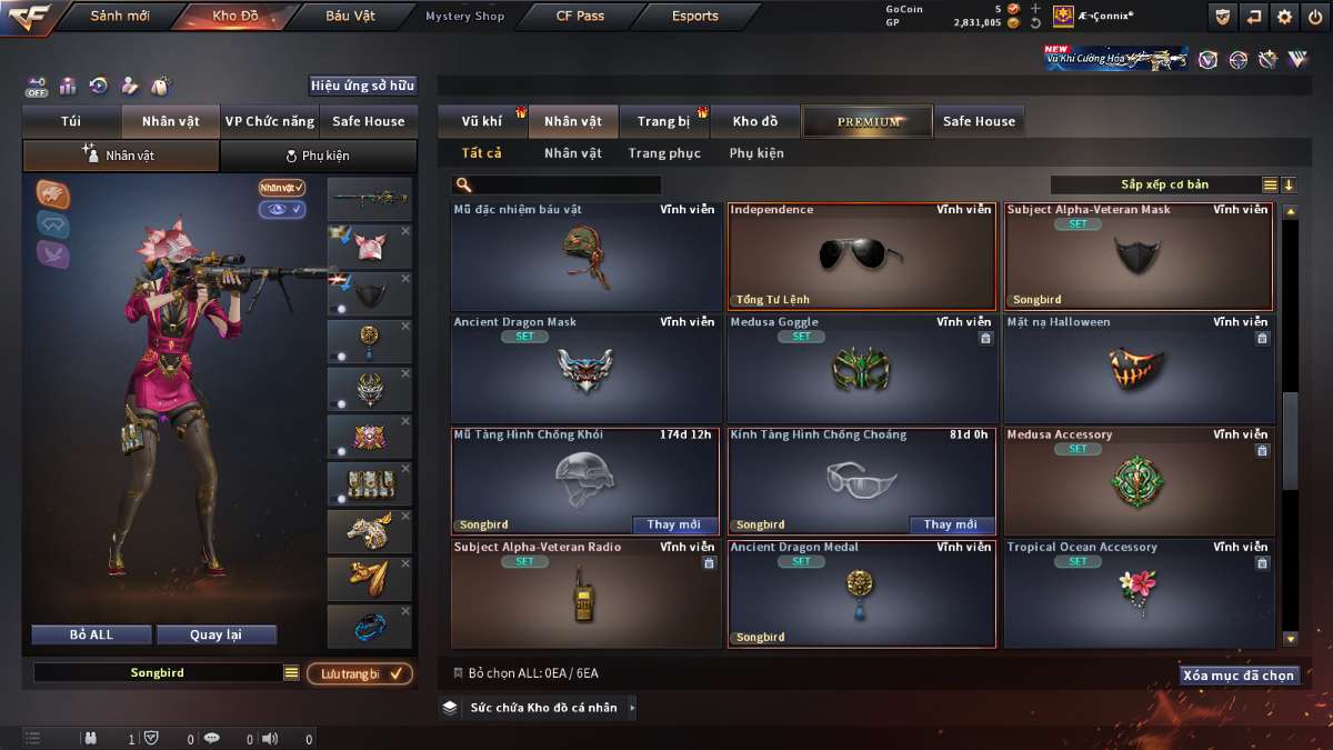 shop acc cf uy tin gia re